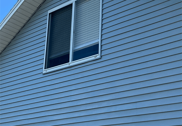 After pressure washing